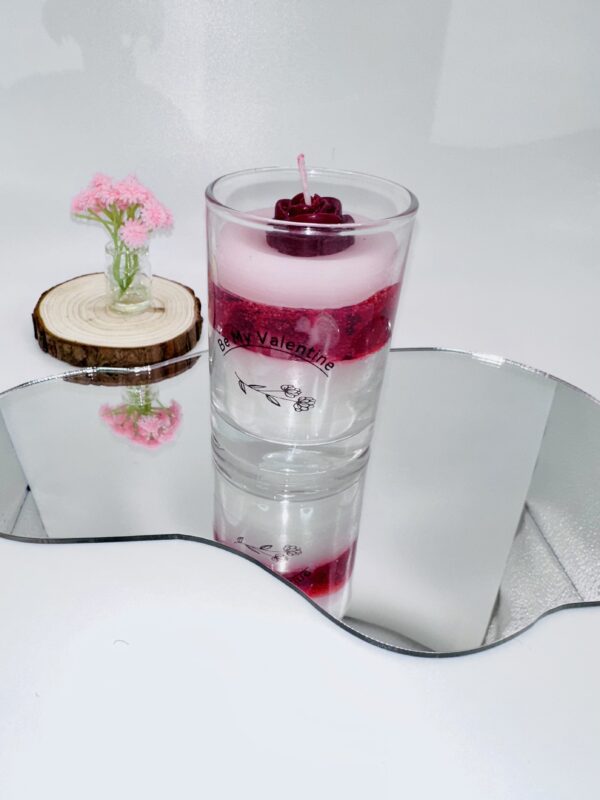 Velvet Rose Kiss Scented Candle Romantic Handmade Gift Candle