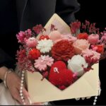 Blush Letter Bloom Box Candle Bouquet – Romantic Wedding