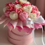 Blush Petal Bloom Candle Box – Luxury Floral Mothers Day Gift