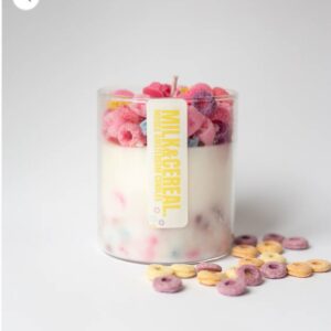 Milk & Cereal Candle – Fruity Cereal Dessert Candle