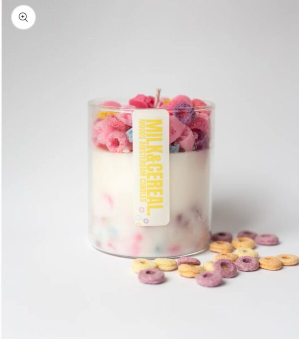 Milk & Cereal Candle – Fruity Cereal Dessert Candle