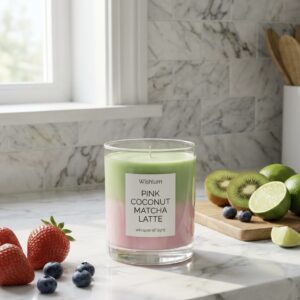 Pink Coconut Matcha Latte Iced Coffee Candle