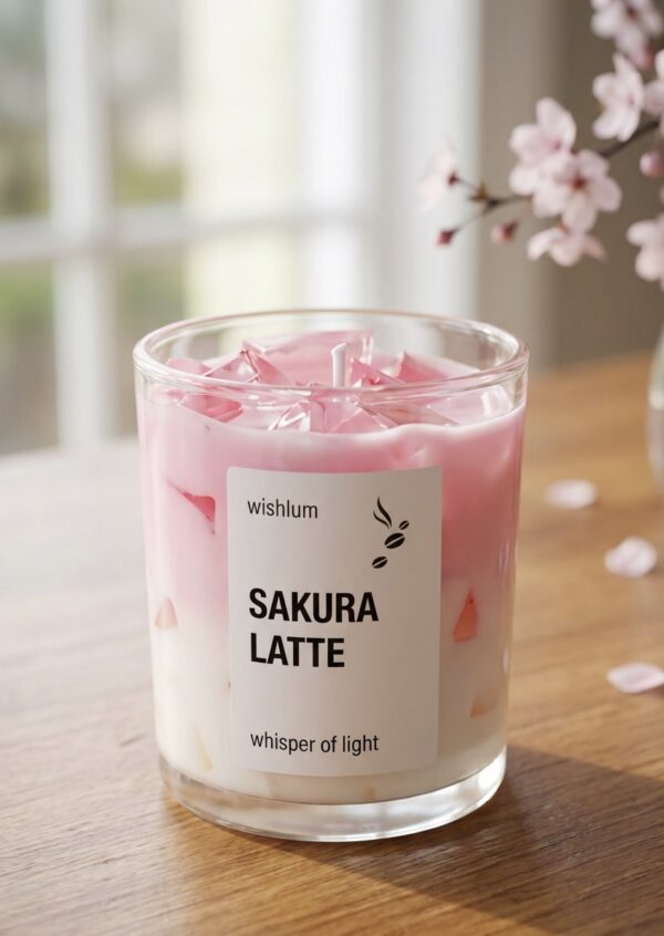 Sakura Latte Iced Coffee Candle